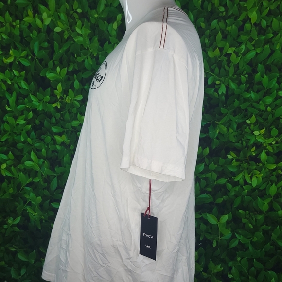 RVCA Men's Standard Wash Regular Fit White T-Shirt - Size: 2X - NWT - Picture 7 of 10